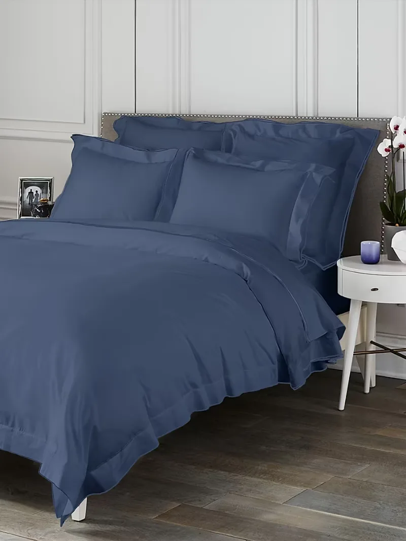Saks Fifth Avenue Unisex Butterfly Flange Duvet - Blue - Size Full