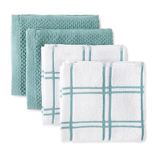 Cooks 4-pk. Dish Cloth Set, One Size, Blue