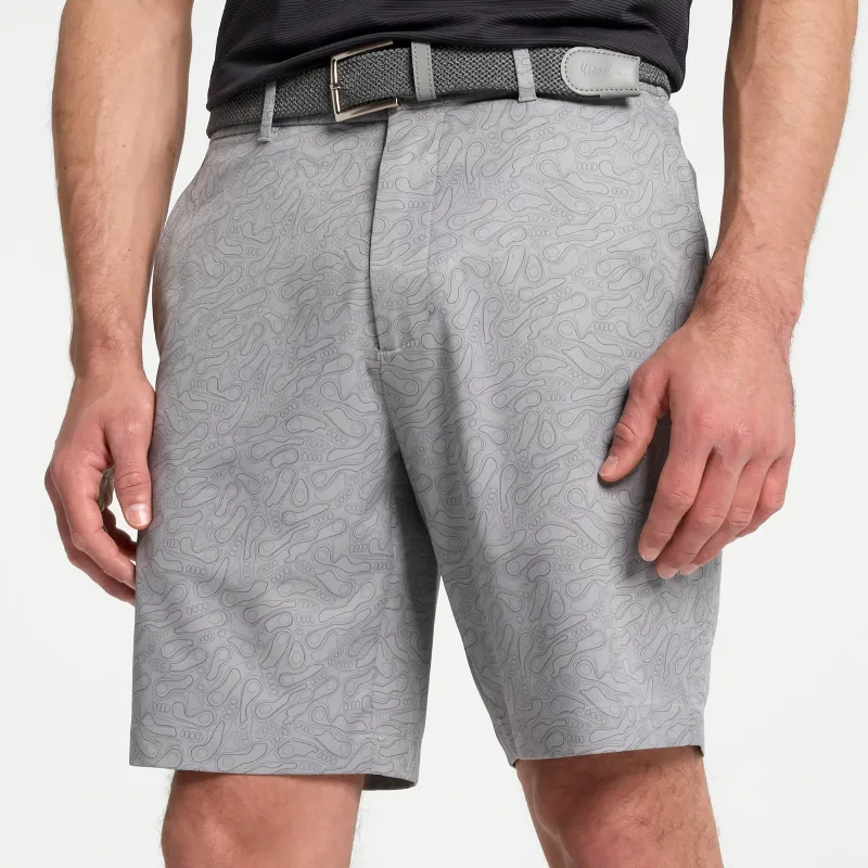 Walter Hagen Men's Performance 11 PureFlex Golf Short, Size 42, Course Camo Mid Grey