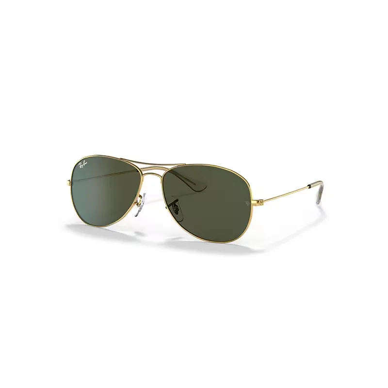 Ray-Ban Cockpit Sunglasses Arista Gold Frame Green Lenses 59-14