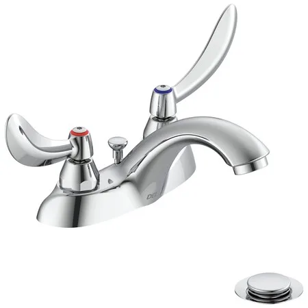 Commercial 21C Two Handle Centerset Lavatory Faucet In Chrome