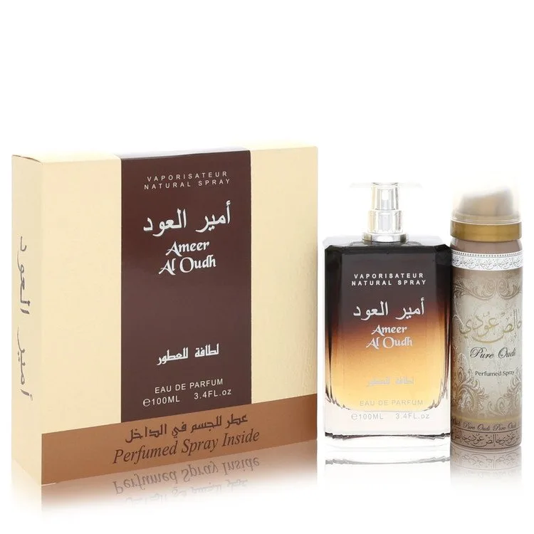 Ameer Al Oudh for Men, Gift Set (3.4 oz EDP Spray + 1.7 oz Perfumed Spray)