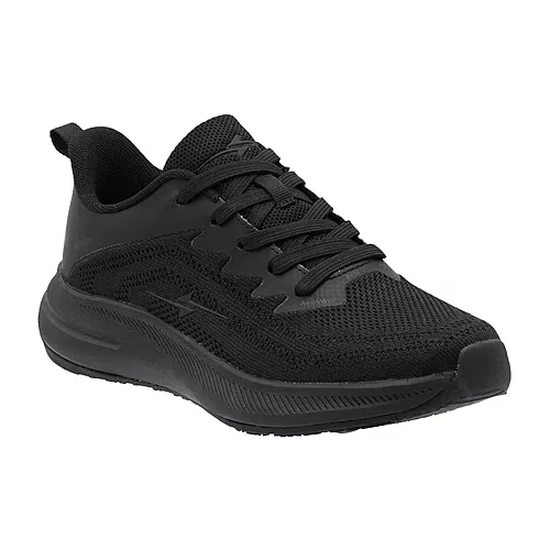 NSD Flash Slip Resistant Womens Round Closed Toe Work Shoes, 10 Medium, Black
