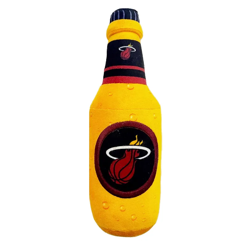 Pets First Miami Heat Plush Bottle Dog Toy | PetSmart
