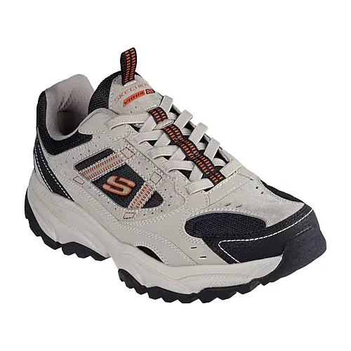 Skechers Vigor At Three Corners Mens Slip-On Walking Shoes, 11 Medium, Beige