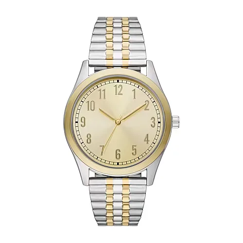 Mens Two Tone Stainless Steel Expansion Watch Fmdjo234, One Size