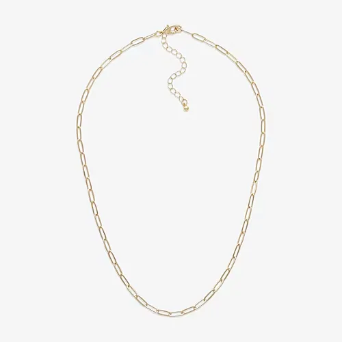 Mixit Womens 18 Inch Link Chain Necklace, One Size, Yellow