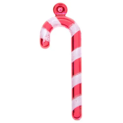 Metallic Red Candy Cane Charms