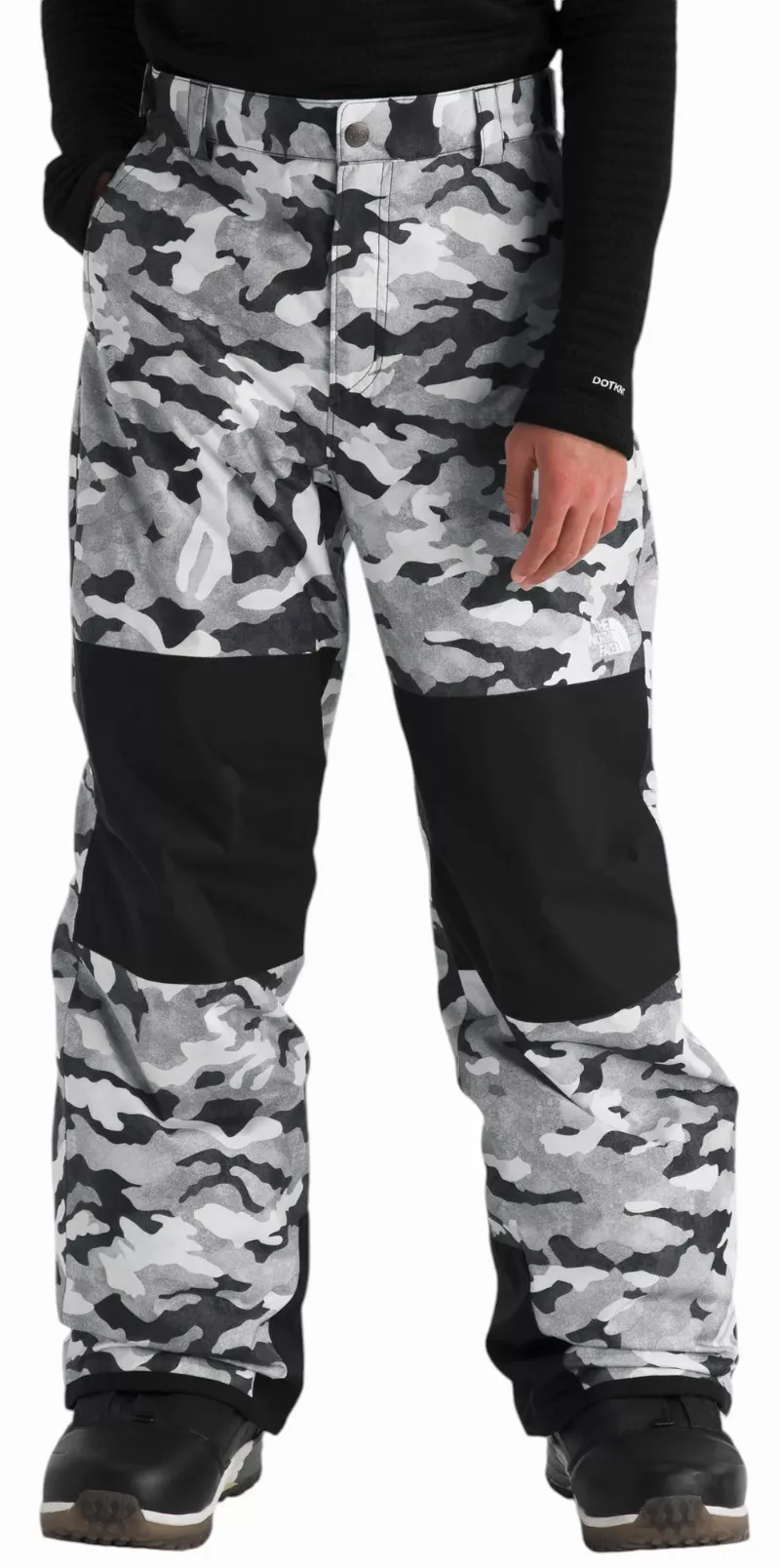 The North Face Boys' Freedom Insulated Snow Pants, XXL, Smoked Pearl Tnf Camo Small Print