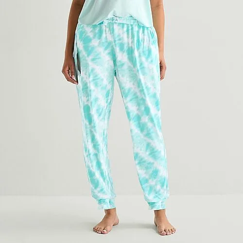 Sleep Chic Womens Pajama Pants, Large, Blue