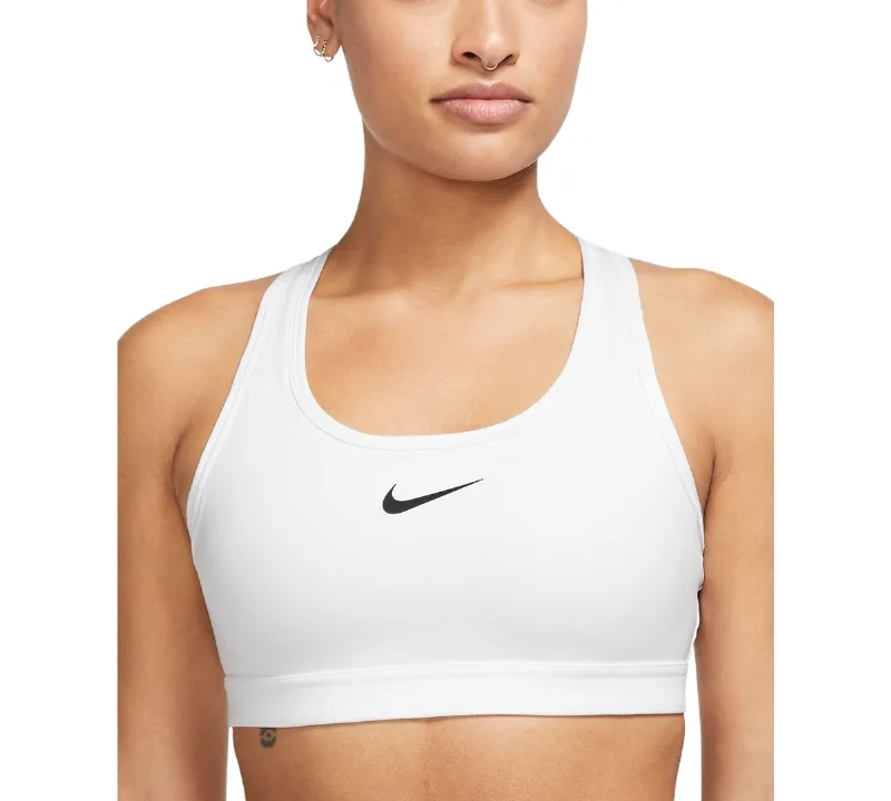 Nike Women's Swoosh Padded Sports Bra - White