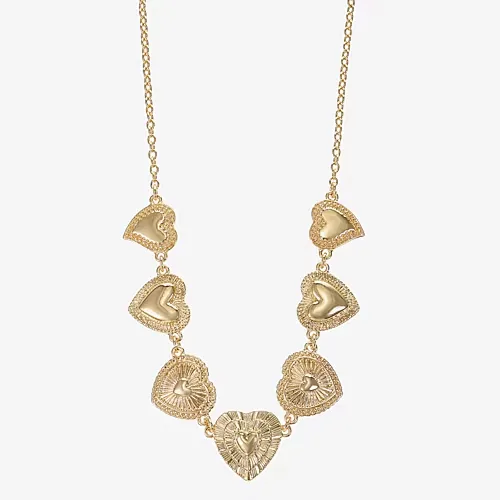 Monet Jewelry Gold Tone Frontal Radiant Womens 17 Inch Collar Necklace, One Size, Yellow
