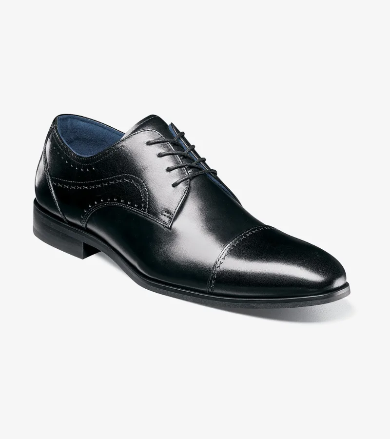 Stacy Adams Shoes Bryant Cap Toe Oxford Black Size 14