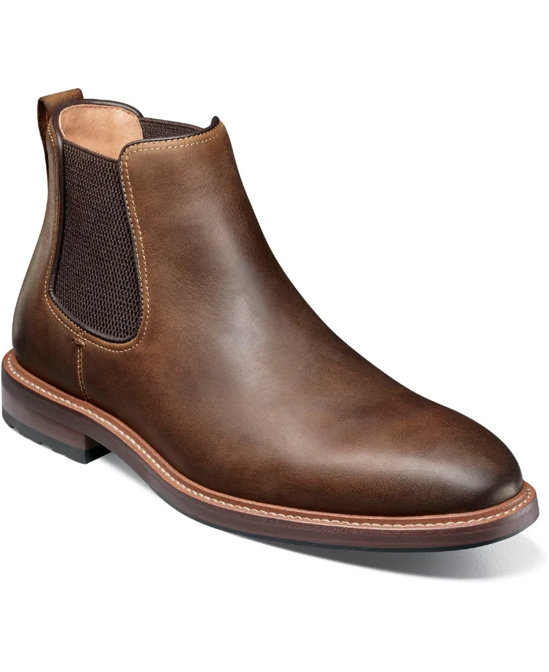 Florsheim Men's Anthem Plain Toe Chelsea Boots - Brown