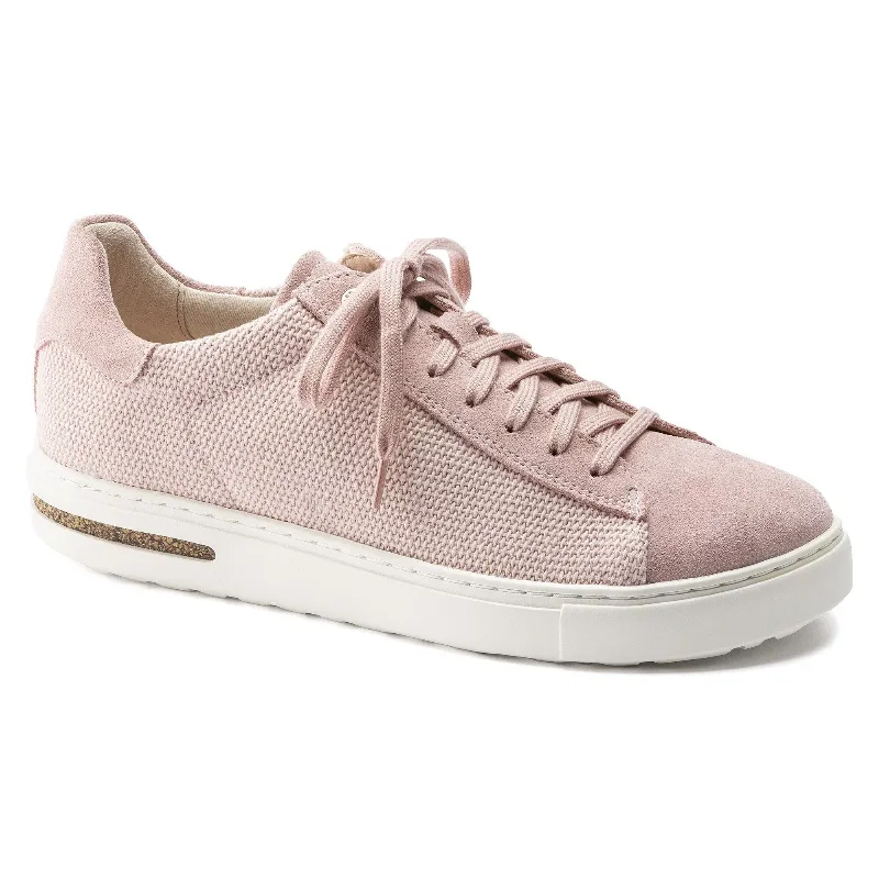 BIRKENSTOCK Bend Low Leather-Textile Soft Pink Sneakers