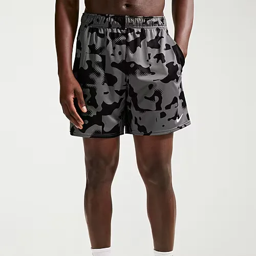 Nike Mens 7" Mid Rise Big and Tall Workout Shorts, Large Tall, Gray
