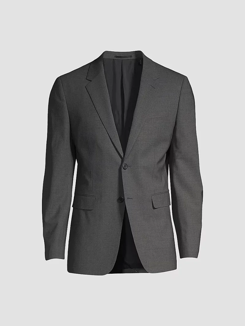 Men's Chambers Slim-Fit Wool Sportcoat - Mid Charcoal - Size 40