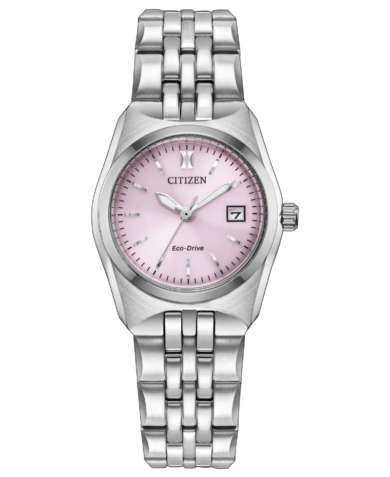 Citizen Women's Corso Silver-Tone Stainless Steel Bracelet Watch 27mm - Silver