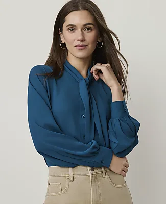 Ann Taylor Bow Blouse