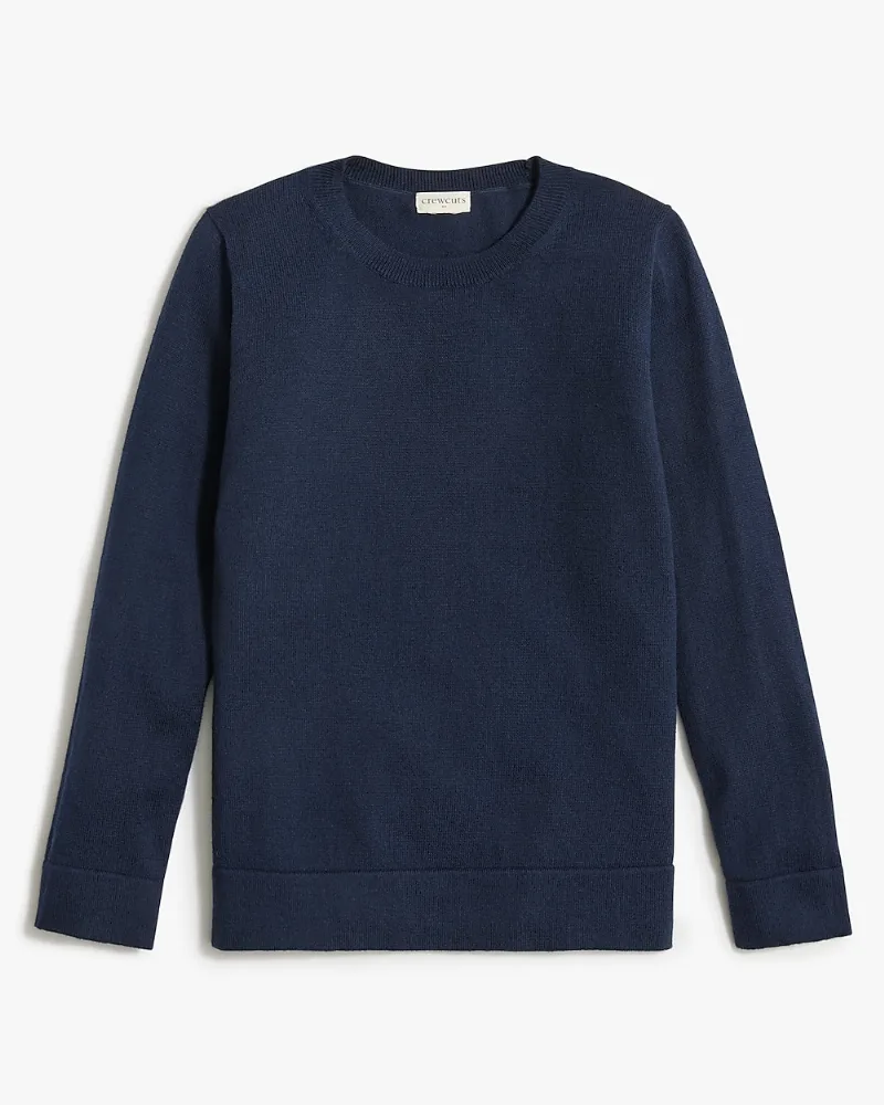Girls' lightweight cotton Teddie sweater