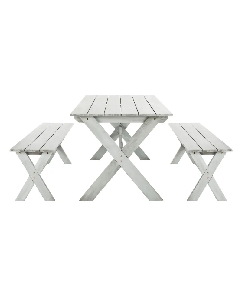 Marina 3Pc Outdoor Dining Set - Grey Wash