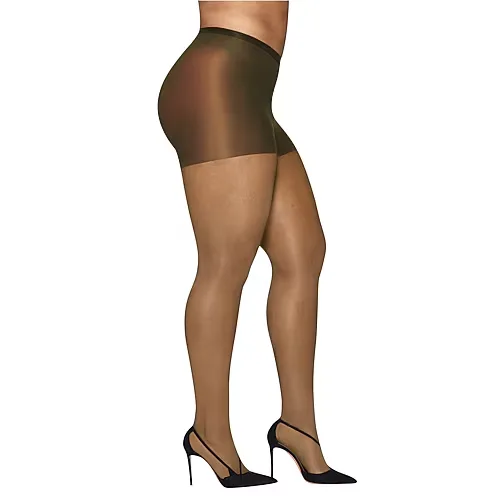 Hanes Curves Pantyhose Plus, 1x-2x, Beige