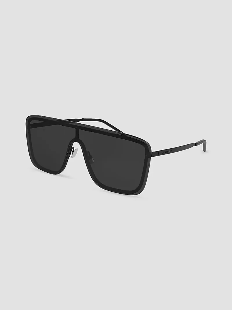 Saint Laurent Men's SL 364 99MM Mask Sunglasses - Black