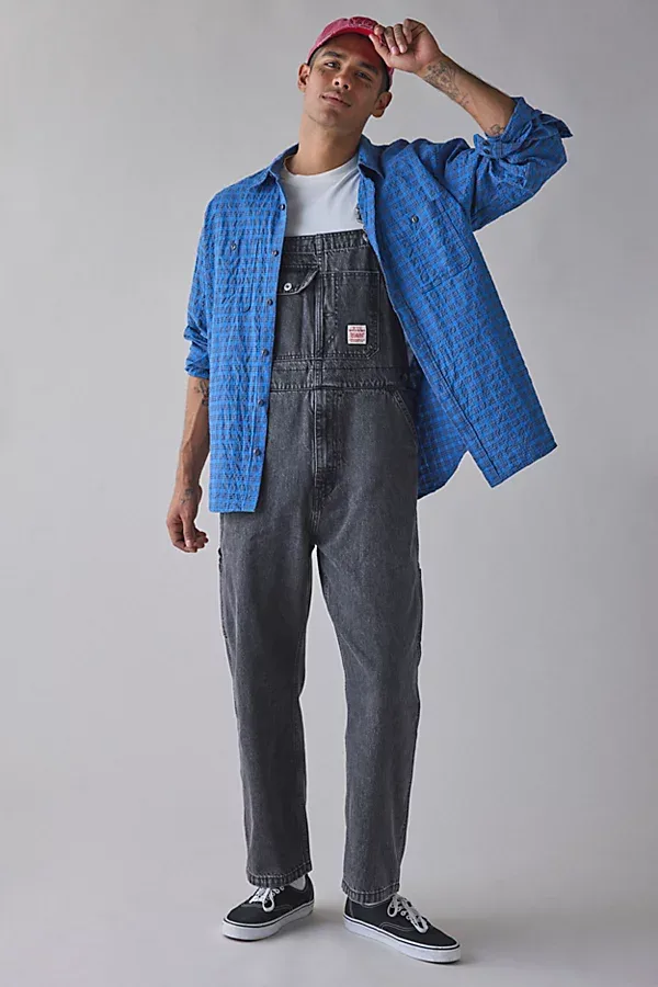 Levi's Loose Overalls in Black, Men's at Urban Outfitters