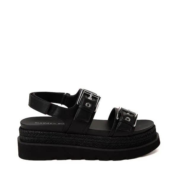 Womens Madden Girl Mason Platform Sandal - Black