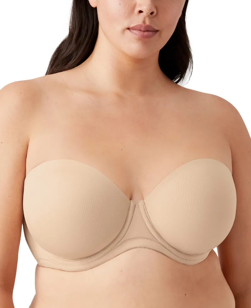 Wacoal Red Carpet Full Figure Underwire Strapless Bra 854119, Up To I Cup - Sand (Nude 5)