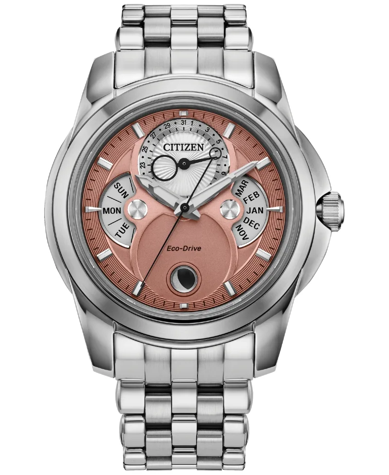 Citizen Men's Classic Calendrier Silver-Tone Stainless Steel Bracelet Watch 41.8mm - Silver-tone
