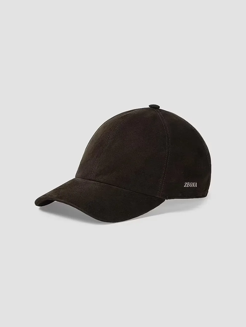 ZEGNA Men's Secondskin Baseball Cap - Dark Taupe - Size XL