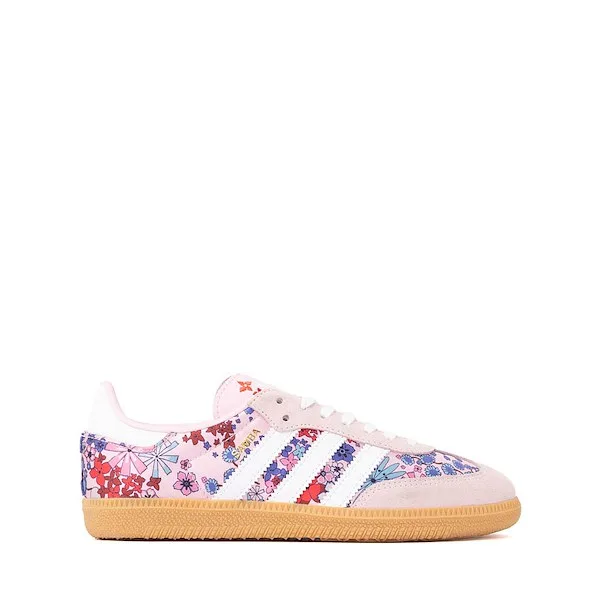 adidas x Liberty London Samba OG Athletic Shoe - Big Kid - Clear Pink / Cloud White / Gum