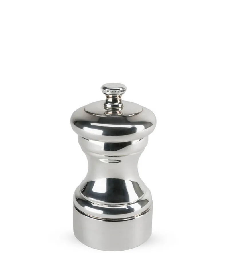 Peugeot Mignonnette 4" Plated Salt Mill - Silver plated