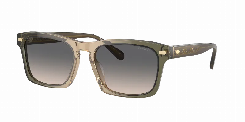 COACH Man Sunglasses CR628  -  Frame color: Olive Tan Gradient, Lens color: Green Sand