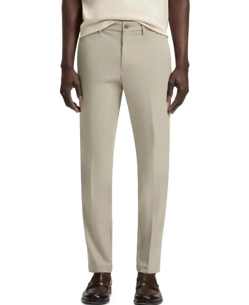 Boss by Hugo Boss Men's Stretch-Cotton Blend Slim-Fit Pants - Open Beige