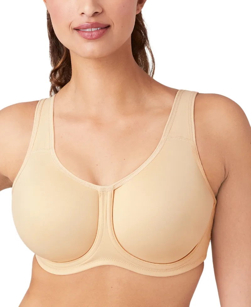 Wacoal Women's Simone Sport Hight Impact Underwire Bra 855170, Up to I Cup - Sand (Nude 5)
