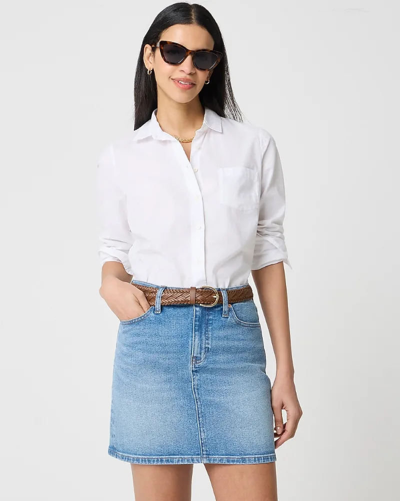 Denim mini skirt