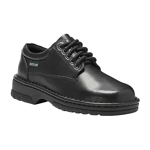 Eastland Plainview Womens Round Closed Toe Oxford Shoes, 9 Wide, Black