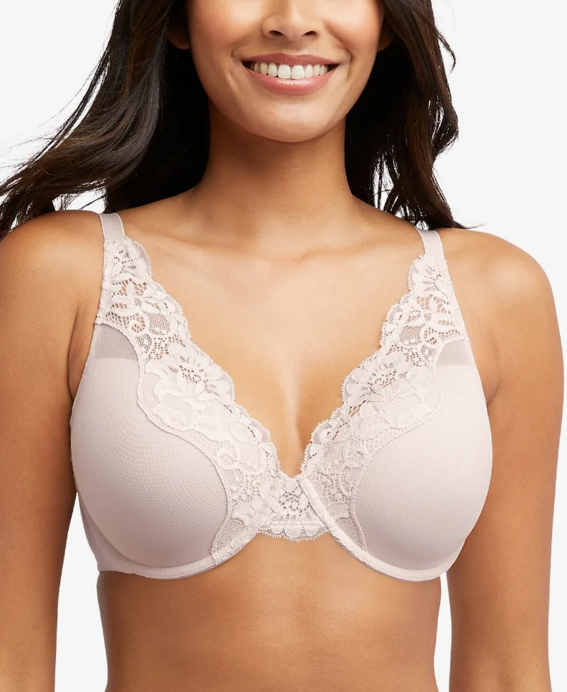Bali Women's One Smooth U Comfort Stretch Lace Uw DF0084 - Sandshell
