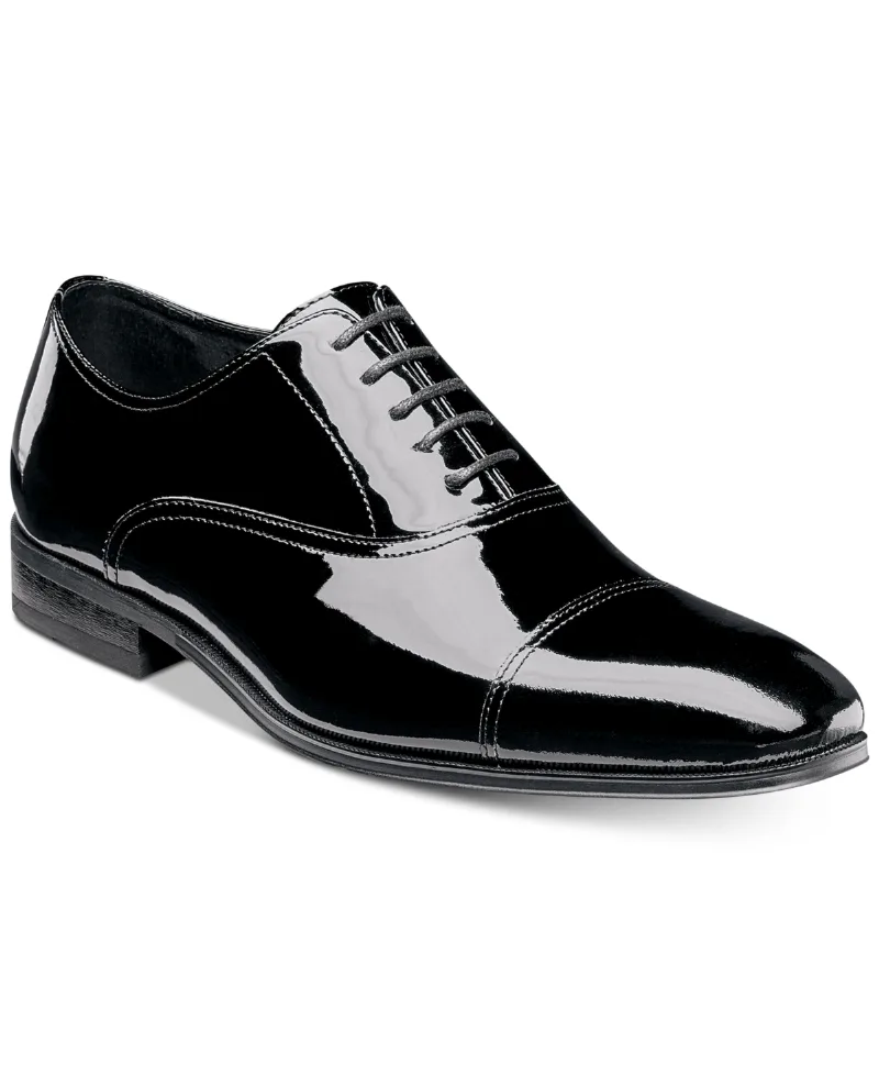 Florsheim Men's Tux Cap-Toe Oxfords - Black Patent Cap Toe