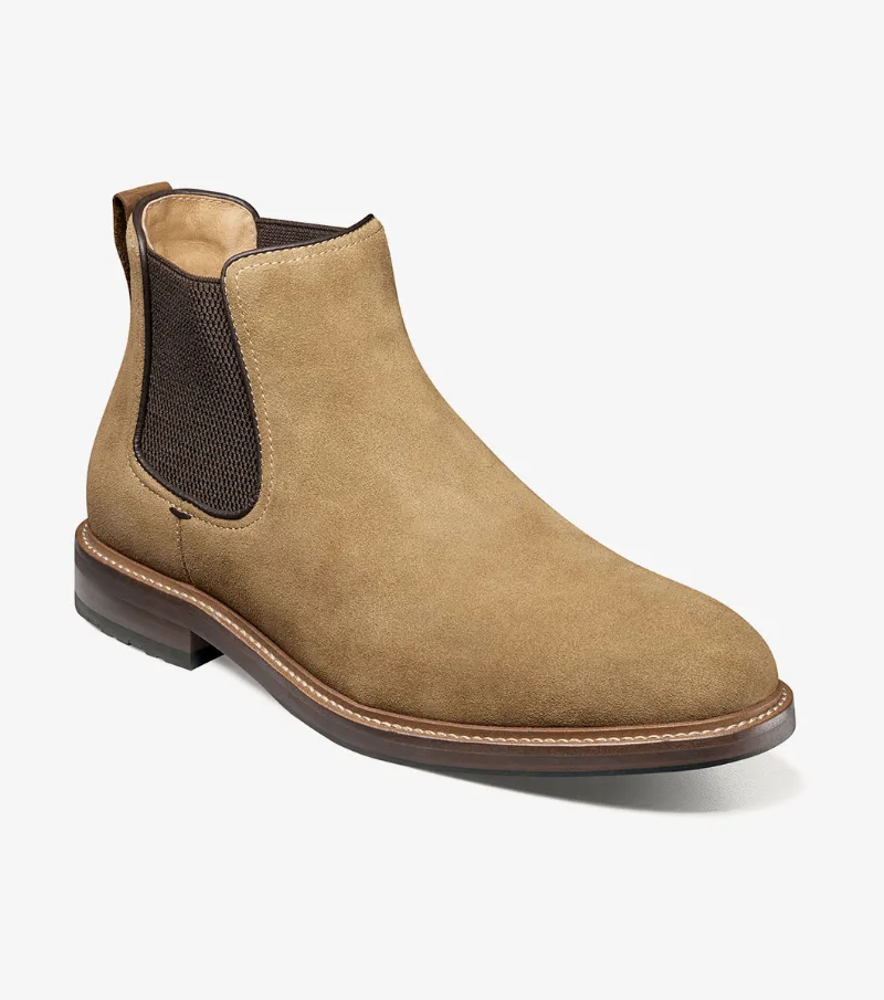 Florsheim Shoes Anthem Plain Toe Chelsea Boot Mocha Size 11