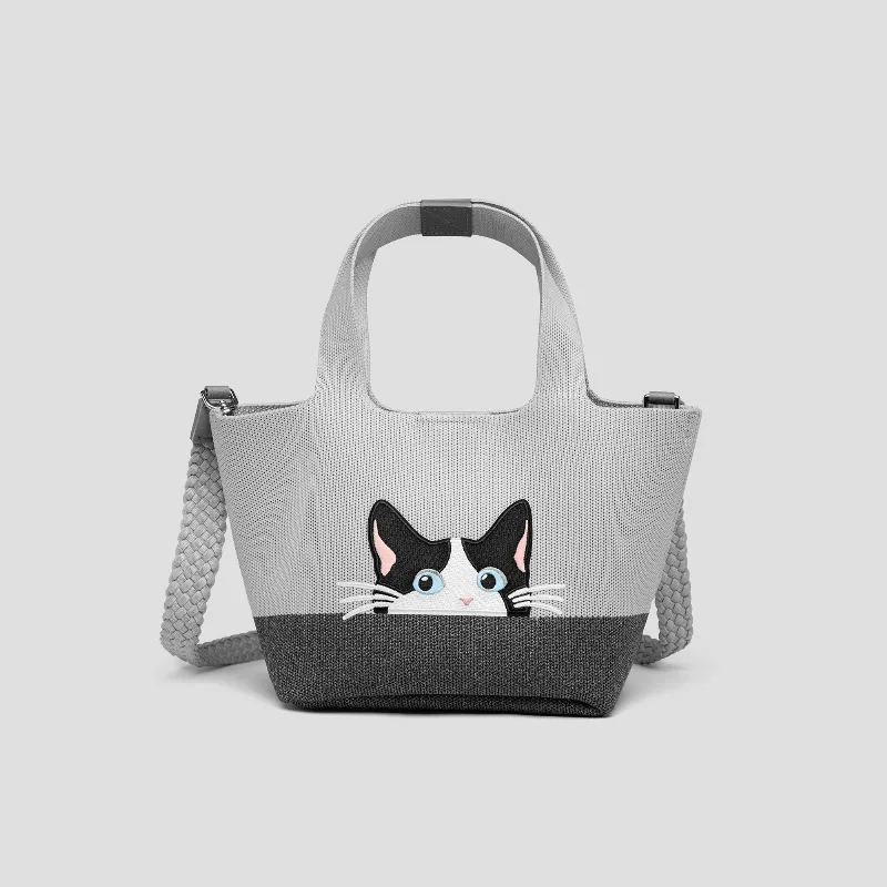 VIVAIA The Mini Tote (Anita)|OYSTER GREY/RICH GREY - MOO CAT|ONE-SIZE