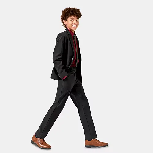 Van Heusen Little & Big Boys Suit Pants, 16, Black