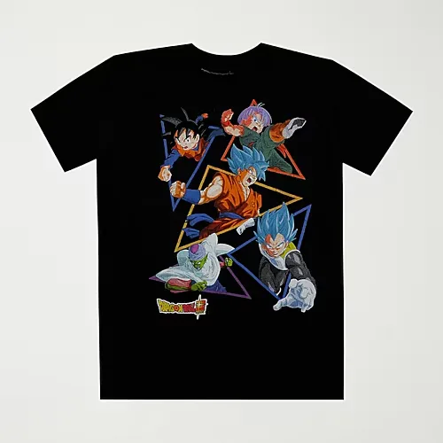 Little & Big Kid Boys Crew Neck Short Sleeve Regular Fit Dragon Ball Z Graphic T-Shirt, X-large (18-20), Black