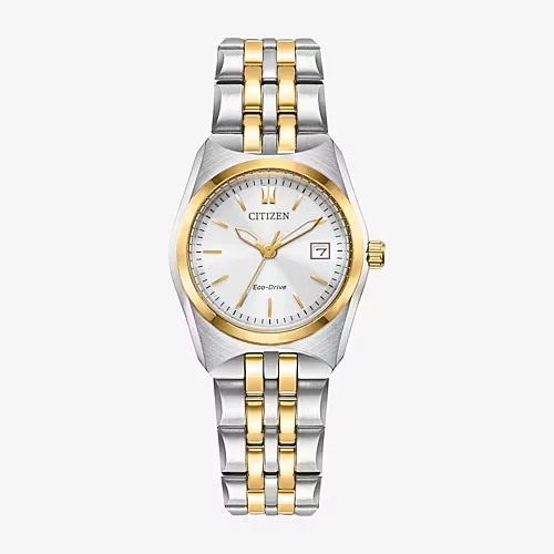 Citizen Corso Womens Two Tone Stainless Steel Bracelet Watch Ew2299-50a, One Size