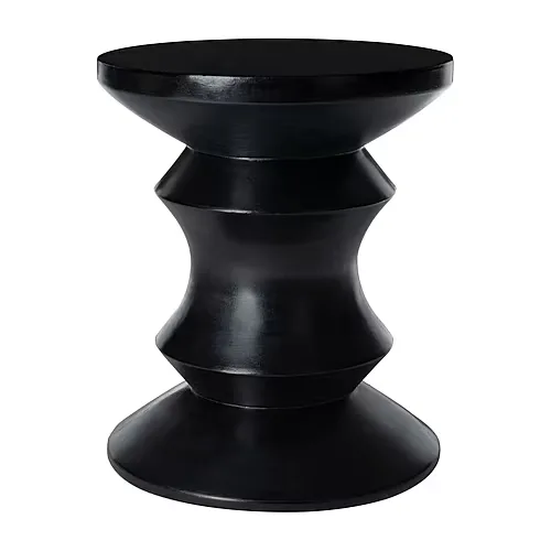 Safavieh Katara Weather Resistant Cement Side Table, One Size, Black
