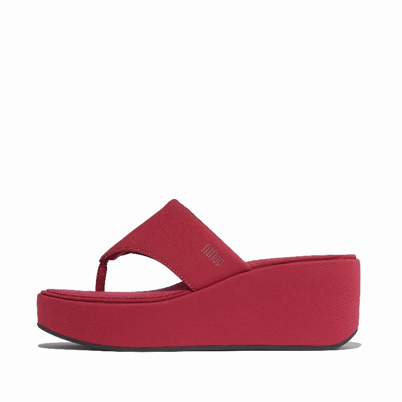 PLATFFORMS Wedge Toe-Post Sandals
