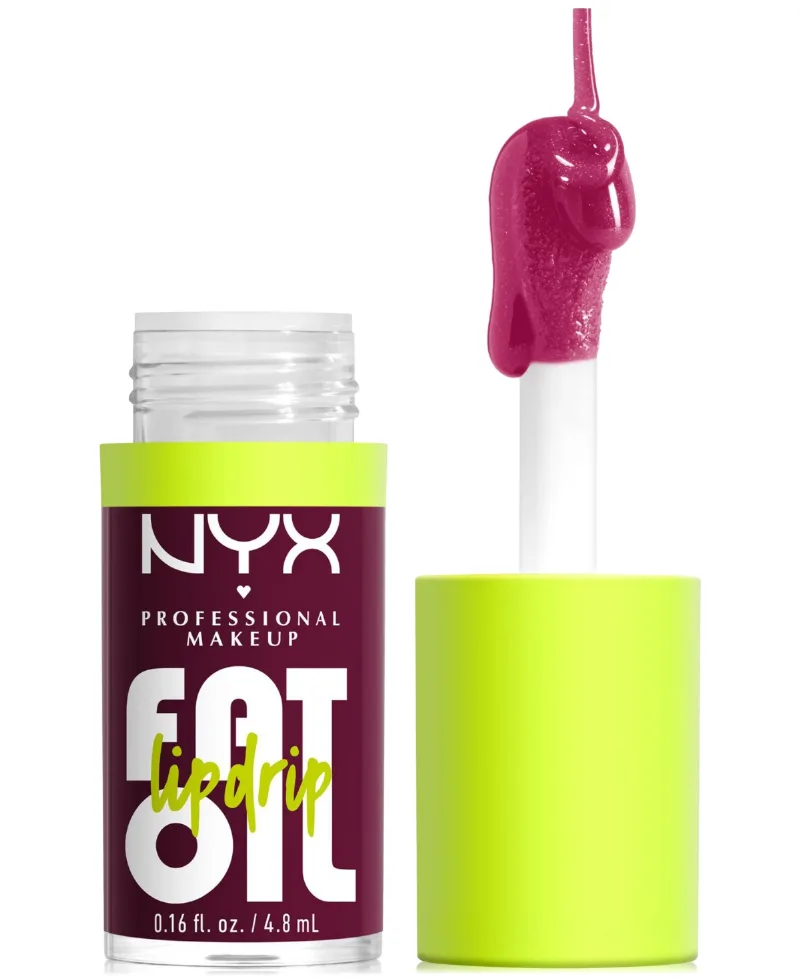 Nyx Professional Makeup Fat Oil Lip Drip, 0.16 oz. - That's Chic (Dark Pink)