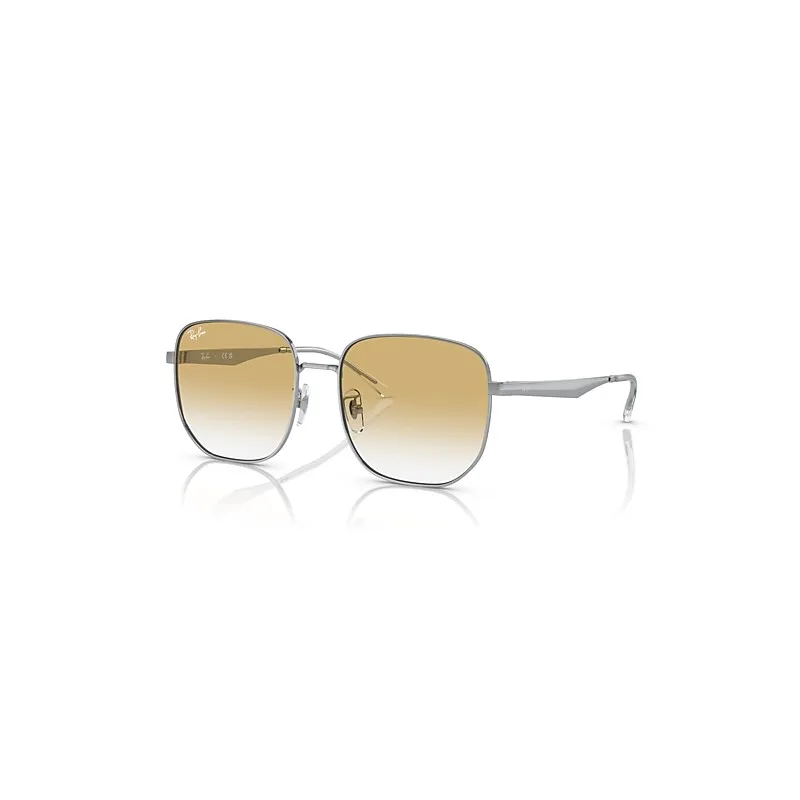 Ray-Ban Rb3713d Sunglasses Silver Frame Yellow Lenses 57-18
